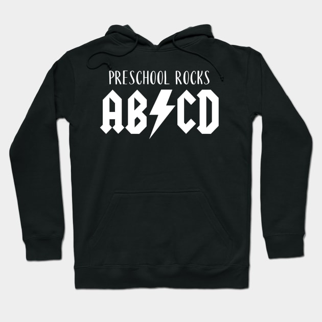 Preschool Rocks Shirt Cute Funny Gift For Teachers Abcd Rock Hoodie by lohstraetereva